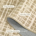 thumbnail image 6 of Garvee 9'x12' Solid Area Rug Washable Large Rug, Modern Abstract Printed Carpet Anti-Slip Backing Contemporary Stripes Rugs for Living Room Bedroom Home Office, Camel, 6 of 8
