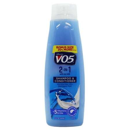 VO5 2-in-1 Moisturizing Hair Shampoo and Conditioner, 15 Oz., Pack of 6