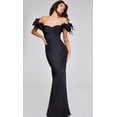 thumbnail image 2 of Women's Jovani 41084 Elegant Ruffled Evening Gown Dress Emerald Green Size 20, 2 of 3