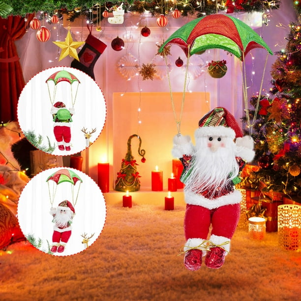 RKSTN Fall Decorations for Home Christmas Parachute Santa Claus
