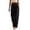 *Black, variant on Women's Linen Boho Lace Cutout Wide Leg Pants with Drawstring ,Casual Summer Long Trousers Pink,Women's Plus L