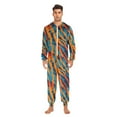 thumbnail image 6 of joogoo Orange Tiger Stripes Unisex Adults Onesies Pajamas Jumpsuits L, 6 of 7