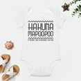 thumbnail image 4 of Hakuna Mapoopoo - Baby Clothes - Funny Newborn Bodysuit Outfits for Boys And Girls White-style-1 9months, 4 of 7