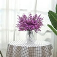 thumbnail image 4 of Fake Flower Bouquet Artificial Flowers All Over The Sky Silk Flower Dried Bouquets Wedding Restaurant Decoration Party Wedding.,Purple Household Imitation, 4 of 7