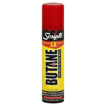 Scripto Lighter DBG42-72 Fluid Butane Refill - 42 gm - Pack of 12