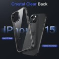 thumbnail image 3 of JETech Case for iPhone 15 6.1-Inch, Non-Yellowing Shockproof Phone Bumper Cover, Anti-Scratch Clear Back (Black), 3 of 6