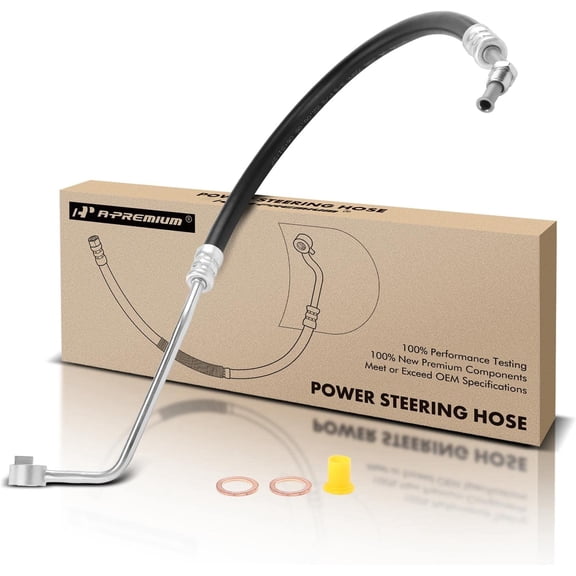 A-Premium Power Steering Pressure Hose Line Assembly Compatible with Suzuki SX4 2007-2013, SX4 Crossover 2012, 2.0L, with Washer, Pump To Rack