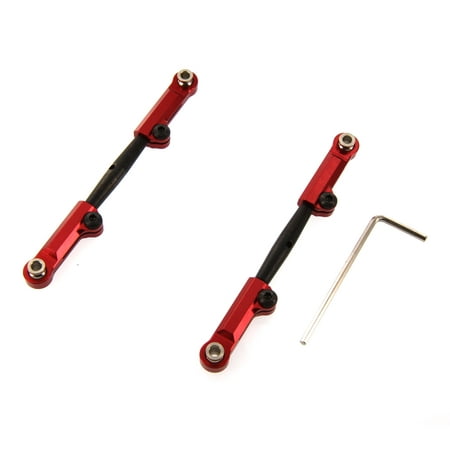 Traxxas Rustler 1:10 Aluminum Alloy Rear Camber Link Hop Up Upgrade, Red by Atomik RC - Replaces Traxxas Part