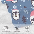 thumbnail image 4 of GZHJMY Christmas Cute Penguins Hand Towel Cotton Soft Absorbent Bath Hand Towels Decor, Multipurpose for Kitchen, Hotel, Spa, Yoga, Gym, Set of 2, 4 of 7