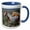 Blue/White, variant on 3drose, Wild Horses, Mustangs, 11oz Mug