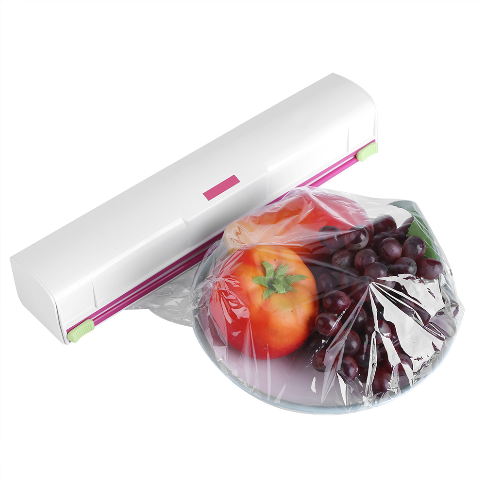 Yosoo Plastic Food Wrap Dispenser Wrap Cutter Foil and Cling Film Cutte
