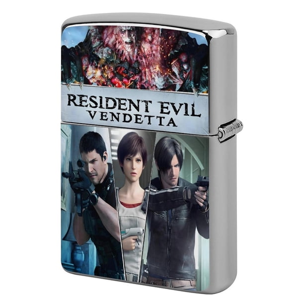 Resident Evil-theme Copper Metal Lighter Shell, Premium Replacement Refillable Lighter Case with Durable Metal Construction, Compatible with Zippo and Most Standard Lighter Models