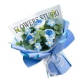 thumbnail image 2 of Ramo de Flores de Crochet Soledad Azul Degradado 35 cm x 30 cm, 2 of 10