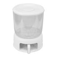 thumbnail image 1 of TKSE Grain Storage Organizer, Grain Dispenser Multi Grids Large Capacity Food Grade Material Rice Bucket Rotation for Househeld Food Storage(white), 1 of 7