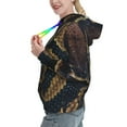 thumbnail image 2 of Sikiie Ball Phyton Snake Women's Casual Hoodies Long Sleeve Lightweight Pullover Tops Loose Sweatshirt-Large, 2 of 7