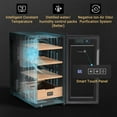 KingChii 26L Electric Box Digital, Refrigerated Cigar Humidor 200