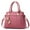 Watermelon Red, variant on Womens Leather Handbags Purse Top Handle Satchel Tote Shoulder Bags Zip Compartments Medium Crossbody Pocket