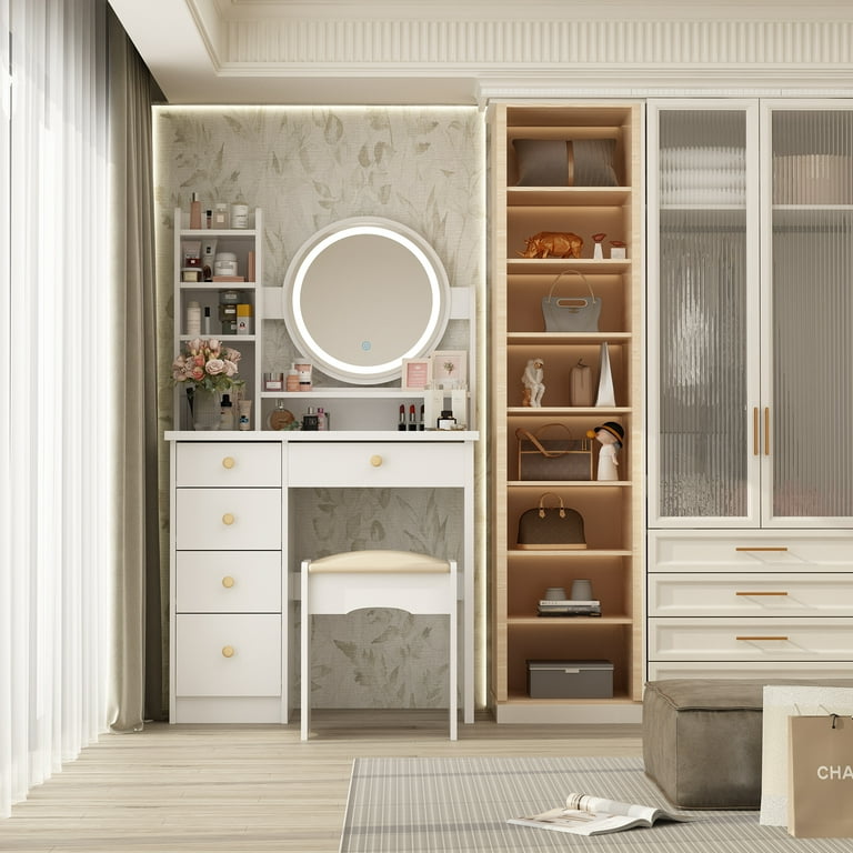 dressing table designs for master bedroom Clever Ideas for Wardrobe Design with Dressing Tables for Your Bedrooms | Mirror Cupboard