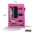 thumbnail image 3 of Closet Armable Ropero Pequeño Organizador Para Ropa Portatil Color Rosa, 3 of 11