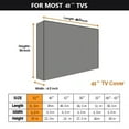 thumbnail image 6 of ASTRAEA Outdoor TV Cover 40~43 inch, 600D Heavy Duty Weatherproof LED Flat Screen Protector with Waterproof Zipper for Outside Television, Gray, 6 of 8