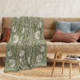 thumbnail image 2 of William Morris Vintage Floral Blanket,Rustic Soft Flannel Lightweight Blanket,Sage Green/Yellow Botanical Throw Blanket for Living Room Sofa Decor,Gifts Blanket for Women Girls All Seasons 30x40 inch, 2 of 6