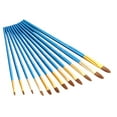 thumbnail image 6 of GOOHOCHY Blue Nylon Paint Brushes with Plastic Handles for Painting Use 12pcs Set Perfect for Students and, 6 of 8