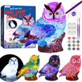 thumbnail image 1 of Kit de lámpara Paint Your Own Owl LAOESE con material de arte para niños de 6 a 12 años, 1 of 6