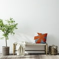 thumbnail image 3 of Simply Daisy 20-inch Square Bold Flower Polyester Indoor Pillow, Perfect Orange Qty 1, 3 of 4