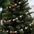 thumbnail image 5 of Flocked Velvet Ball Garland,Christmas Tree Hanging Ornaments with Plush Texture for Wreath,Mantel,Home Holiday Decor,6 ft, 5 of 5