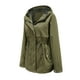 thumbnail image 5 of Abrigos de Invierno Para Mujer Chaqueta de Lluvia Sólida Chaquetas Al Aire Libre Impermeable Con Capucha Impermeable A Prueba de Viento Odeerbi ODB173191, 5 of 9