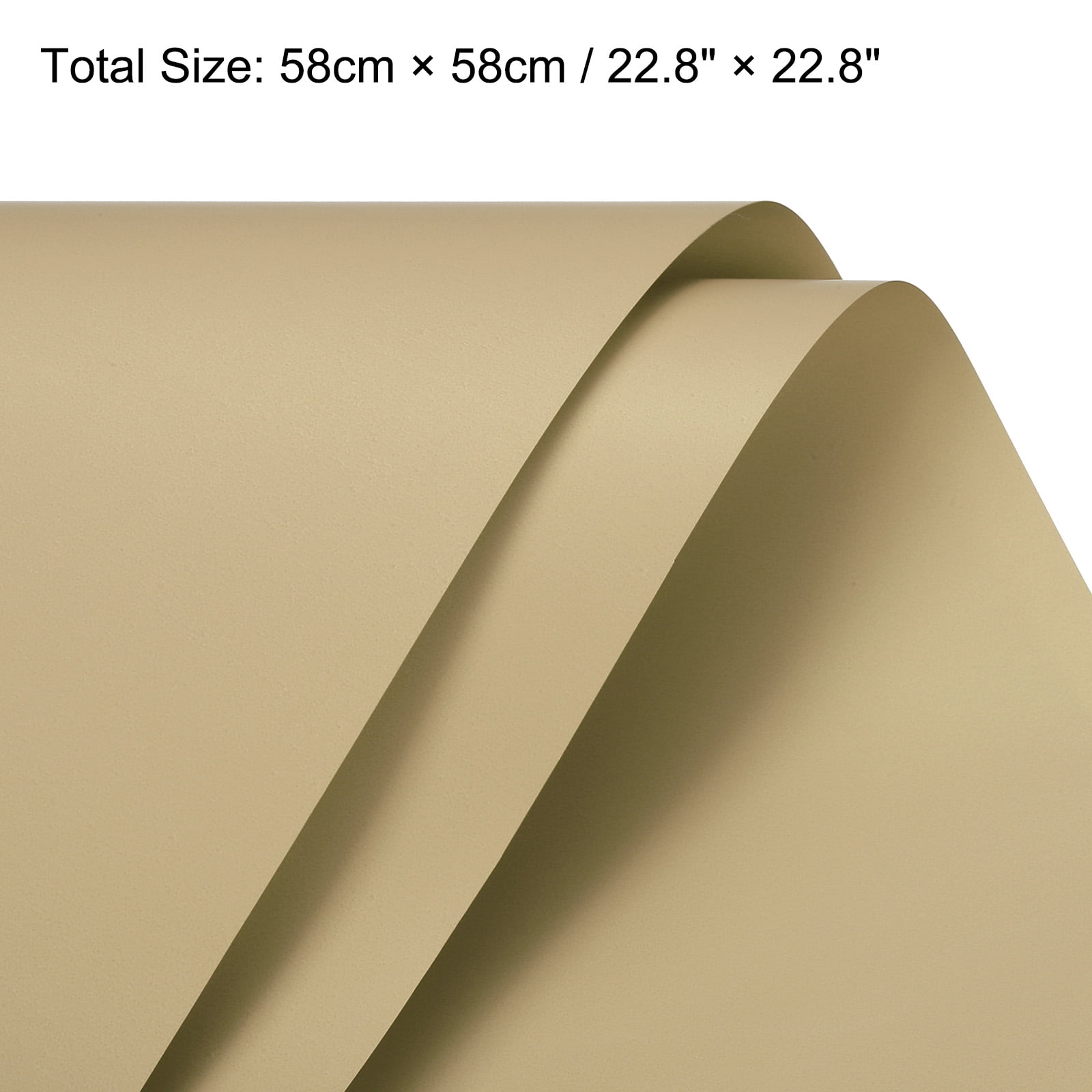 Pearlescent Film Flower Wrapping Paper 22.8x22.8 Inch Waterproof Beige Pack of 20