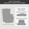 thumbnail image 6 of SureFit Cotton Duck Canvas Wingback Chair Slipcover, Wing Chair Cover with Cotton, Solid One Piece Design, Wingback Chair Cover, Natural, 6 of 6