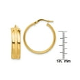 thumbnail image 2 of Primal Gold 14 Karat Yellow Gold 25mm Satin Hoop Earrings, 2 of 4