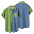 thumbnail image 4 of LYXSSBYX Shirt for Men Short Sleeve Button Down Men Casual Non-positioning Printing Buttons Beach Turndown Short Sleeve Shirt Blouse, 4 of 6