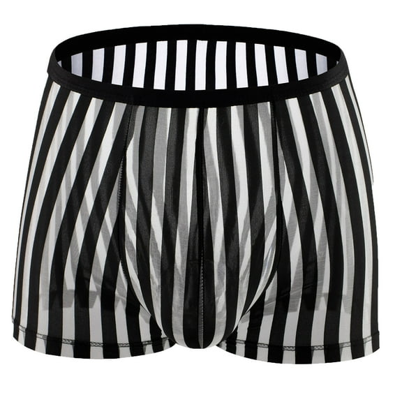 MuZeFu Mens Underwear Boxer Briefs Men Fashion Casual Solid Sexy Breathable Middle Waist Brief