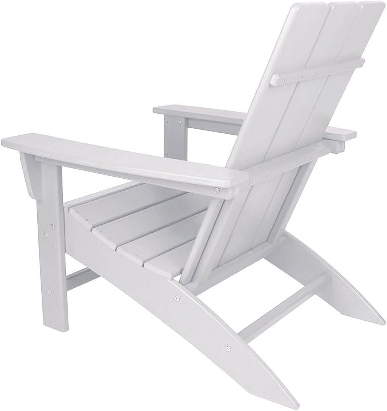NewTechWood Flat Top Adirondack Chair in Ivory