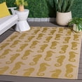 thumbnail image 3 of Safavieh Courtyard Warwick Nautical Indoor/Outdoor Area Rug, Beige/Yellow, 5'3" x 7'7", 3 of 13
