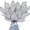 Sliver, variant on 15PCS Artificial Glitter Leaves Fake Plants Flower Branches Leaf Christmas Tree Picks Sparkling Fillers Sprays for Halloween Xmas Wreath Garland DIY Crafts Home Arrangement Decor