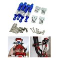 thumbnail image 2 of Amortiguador trasero delantero 4 piezas 62mm mejora amortiguador y torres de choque soporte montaje para MN 1/12 D90 D91 99S para WPL C14 C24 RC partes - Azul Azul Magideal Amortiguador trasero delantero, 2 of 7
