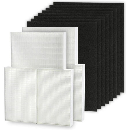 

Compatible Hepa R Filter For Honeywell Hpa300 Air Purifying Filters - Honeywell R Filter 6 Pack With 8 Pack Pre-Cut Activated Carbon Pre-Filters For Honeywell Hpa300 And Hrf-R3 Hrf-R2 Hrf-R1