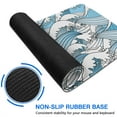thumbnail image 6 of "31.5 X 11.8 Inch XL Mouse Pad - Japanese Blue & White Wave, Non-Slip Rubber Base", 6 of 7