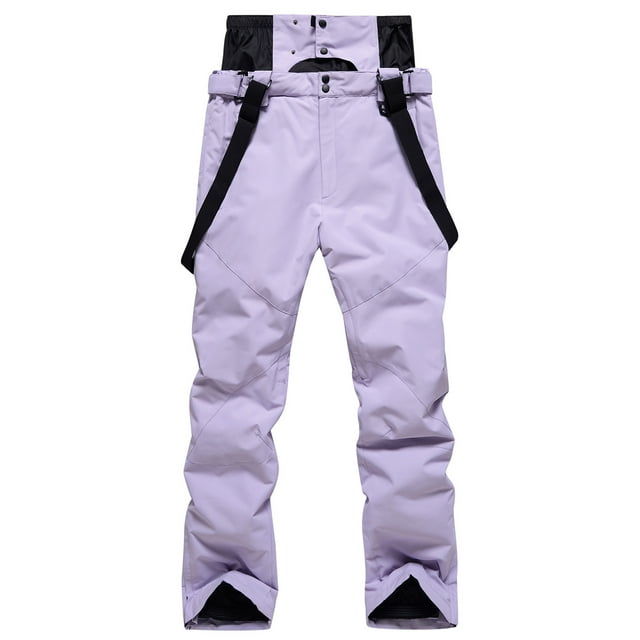 AherBiu Pantalons de Ski Imperméables pour Femmes et Hommes Bretelles Chaudes Planche à Neige Double Planche Pantalons de Neige