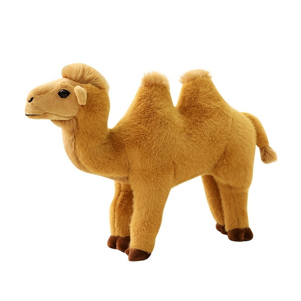 Muñeco de peluche con forma de camello, 30 cm, suave camello del desierto para niños