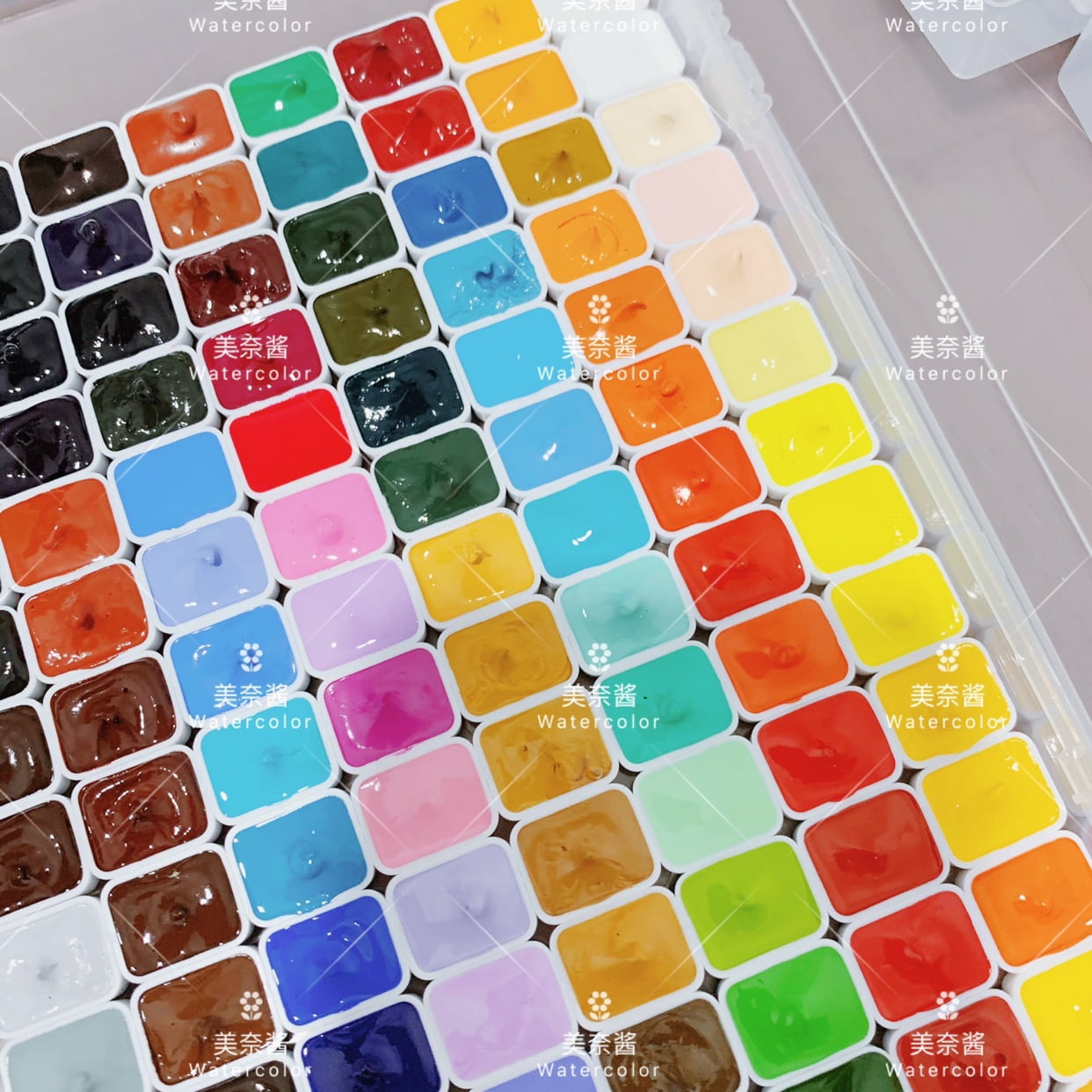 Paul Rubens Artist Watercolours 110 Colours 1ml Dispenser acuarela Plastic Case  Professional Drawing Acuarela Artist Supplie