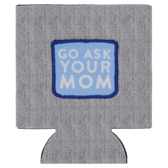 Go Ask Your Mom Can Cooler, Blue and Gray, Father's Day by Way To Celebrate