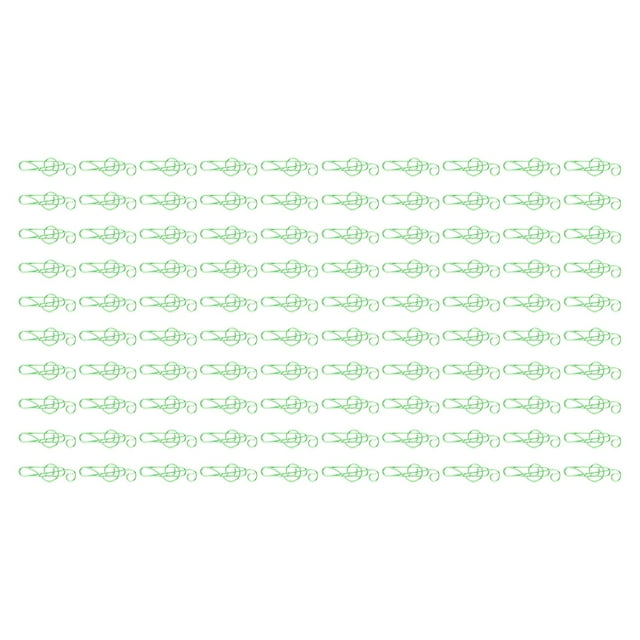 100 Pcs Note Paper Clip Creative Cute Music Wire Bookmark Paper Clamp Compact Portable for File Classification Green