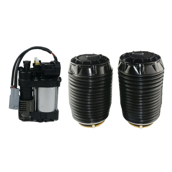 GELUOXI 2Pcs Rear Air Suspension Spring and 1Pc Compressor Combo for Hyundai Equus Sedan 2011-2016