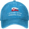 thumbnail image 1 of I Stand with Greenland hat Support Greenland Cotton Cap Natural, 1 of 7