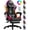 RGB/Gray, variant on Czlolo Gaming Chair, Racing Style RGB LED Lights Gaming Chairs for Adults and Kids, Lumbar Massager Gamer Chair, High Back Reclining Computer Chair with Footrest and Headrest (Black/Blue)