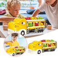 thumbnail image 2 of JAKANYQ Camion Pliant de Rangement pour Véhicules de Piste Transformable avec Mini Voitures pour Enfants Garçons Jouets, 2 of 7